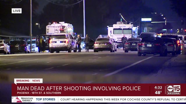 Man shot, killed by officers near 16th Street and Southern Avenue