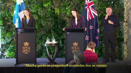 Ardern y Marin responden a un periodista: "Nos reunimos porque somos primeras ministras"