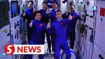 China's astronauts in two missions make historic gathering in space