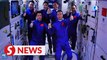 China's astronauts in two missions make historic gathering in space