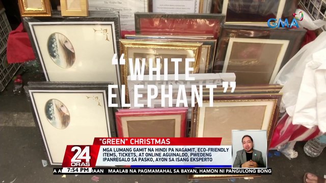 Mga lumang gamit na hindi pa nagamit, eco-friendly items, tickets, at online aguinaldo, pwedeng ipanregalo sa pasko, ayon sa isang eksperto | 24 Oras