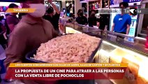 La propuesta de un cine para atraer a las personas con la venta libre de pochoclos
