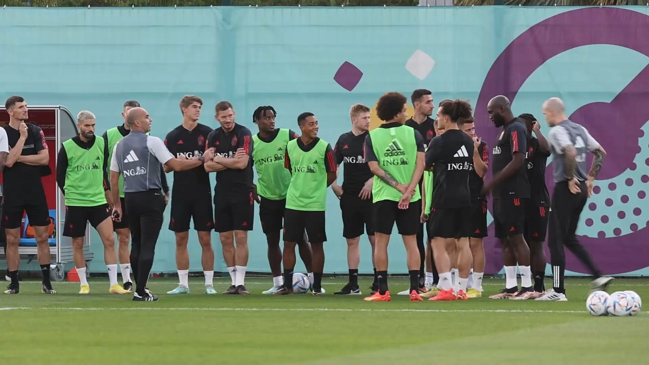 Mondial 2022: entraînement des Diables Rouges