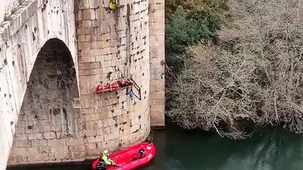 Simulacro de rescate vertical en Burgos