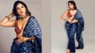 Bhumi Pednekar Revealing Blue Saree में लगी Hot Photos Viral । Boldsky *Entertatainment