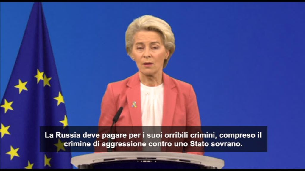 Video Ucraina, Von der Leyen: tribunale speciale contro crimini Russia