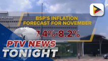 BSP forecasts November inflation rate at 7.4%-8.2%