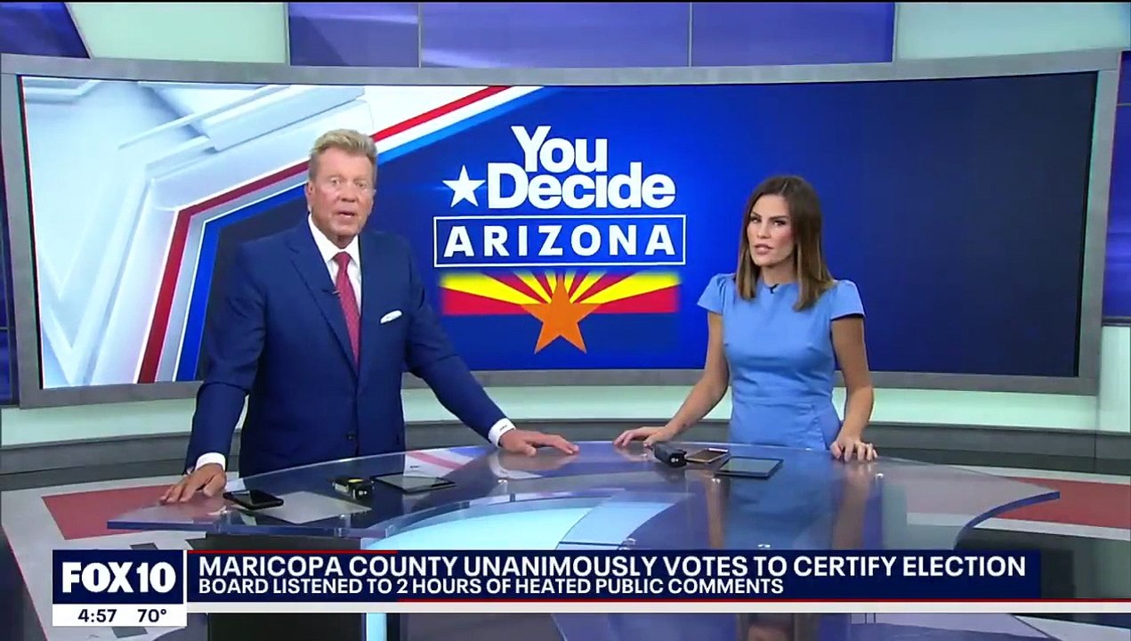 Ketegangan meningkat selama pertemuan Dewan Pengawas Kabupaten Maricopa pada tahun 2022 .