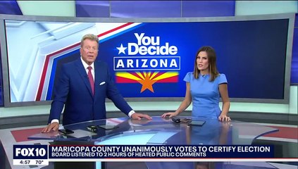 Ketegangan meningkat selama pertemuan Dewan Pengawas Kabupaten Maricopa pada tahun 2022 .