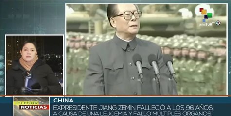 China declara duelo nacional por la muerte del expresidente Jiang Zemin