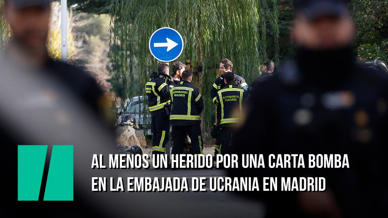 Al menos un herido por una carta bomba en la Embajada de Ucrania en Madrid