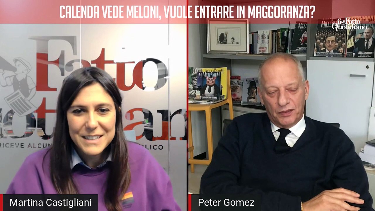 Calenda incontra Meloni sulla manovra, vuole entrare in maggioranza? Segui la diretta con Peter Gomez