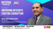 Notepad with Ibrahim Sani: Improving integrity, fighting corruption