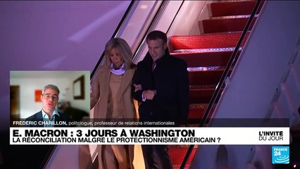 Emmanuel Macron à Washington : "on a retrouvé un mode de dialogue serein"