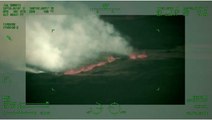 Mauna Loa volcano spews lava in mesmerising flyover footage