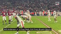 Alabama LB Will Anderson Jr. Final Sack,  Exit from Brant-Denny Stadium