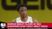 Marcus Bagley Claims He Was Suspended Over Tweet About Coach