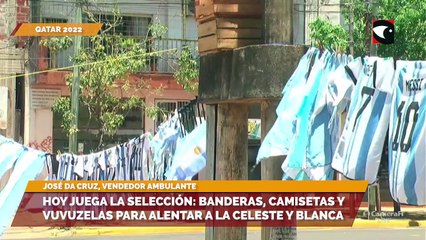 Hoy juega la selección banderas, camisetas y vuvuzelas para alentar a la celeste y blanca