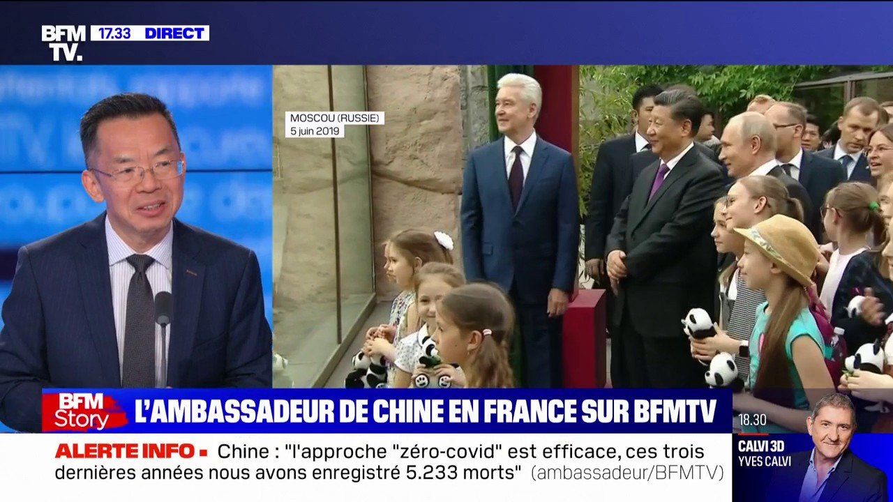 Lu Shaye, ambassadeur de Chine en France, sur la guerre en Ukraine: "Nous souhaitons la paix"