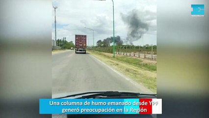 Una columna de humo emanado desde YPF generó preocupación en la Región