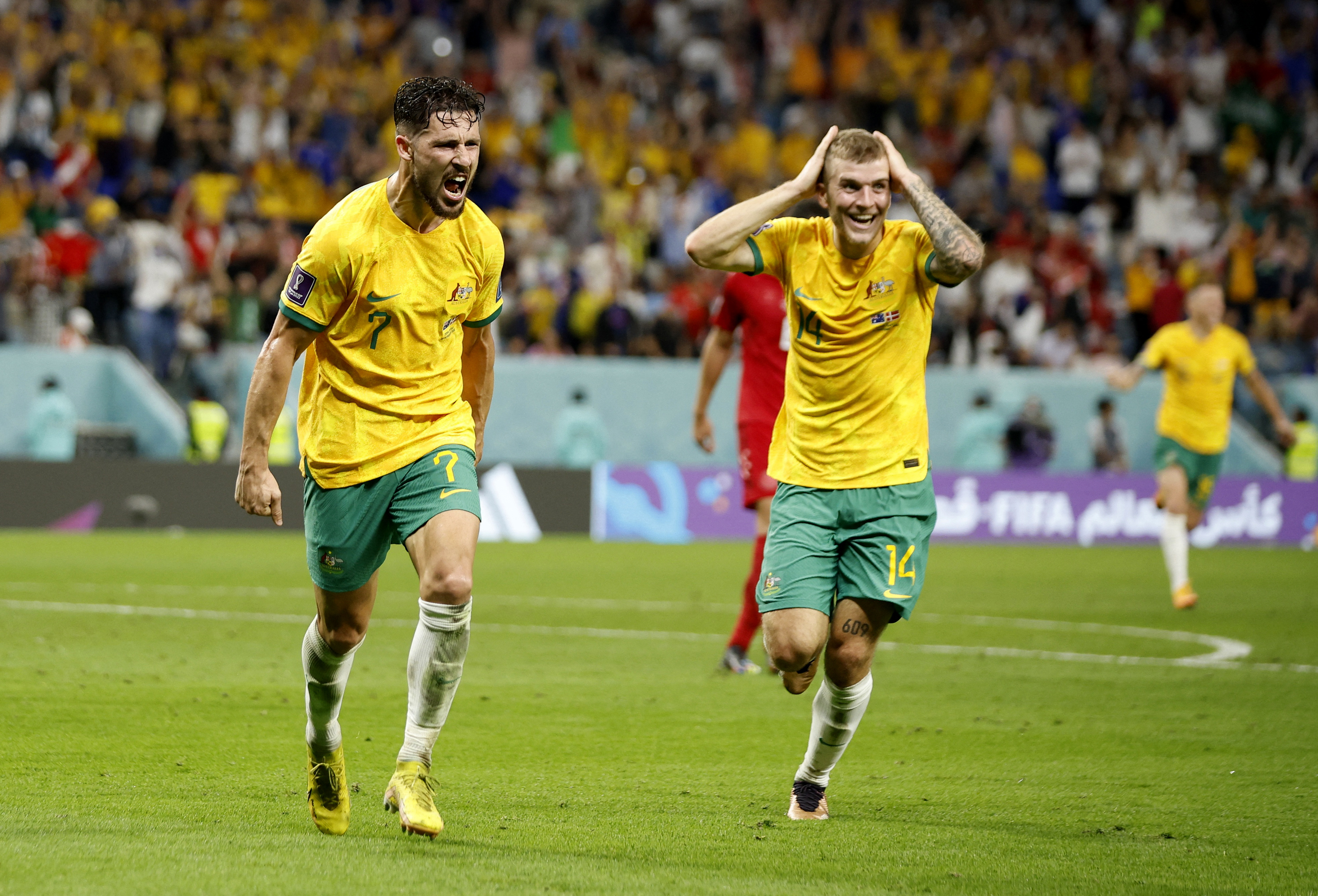 Coupe du Monde 2022 : L'Australie douche le Danemark et file en 8es !