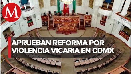 Congreso de CdMx avala modificaciones a la ley para reconocer violencia vicaria