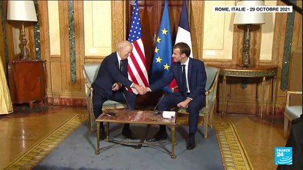 Macron à Washington pour sceller la réconciliation avec Biden