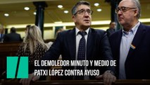 El demoledor minuto y medio de Patxi López contra Ayuso