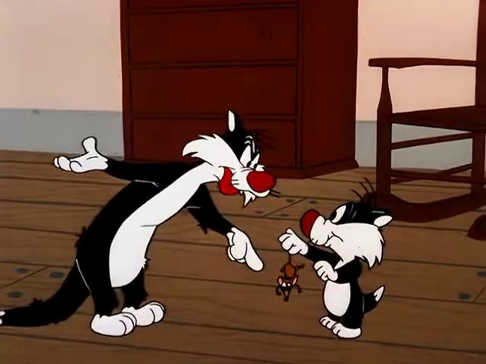 SILVESTRE y JUNIOR - Una imitación de ratón [Dibujos Animados del Ayer]