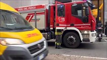 Incendio negli uffici di Ferragamo: vigili del fuoco in azione