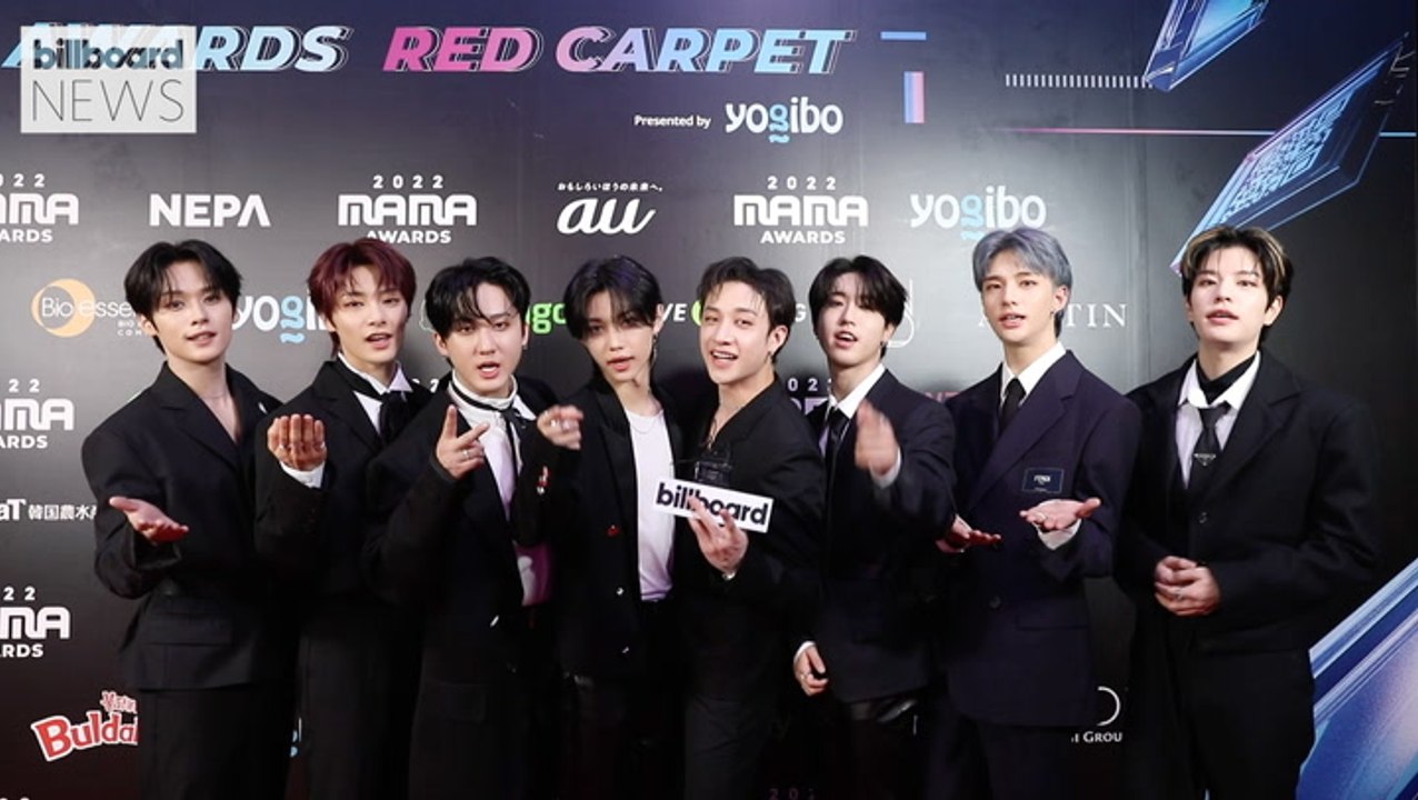 Stray Kids Talk About Having Two Albums Go to No.1 On the Billboard 200 & Favorite Things About Their STAYs At MAMA Awards 2022 | Billboard News