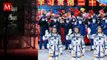 China envía nave con 3 astronautas a estación orbital