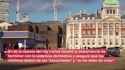 Víctimas deben ser "escuchadas": reina Camila condena violencia a mujeres