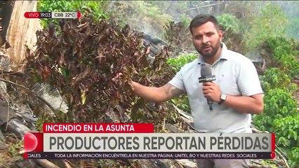 Incendio en los Yungas: Imágenes aéreas captan que el fuego se reavivó en la serranía de La Asunta  