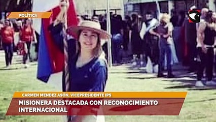 Sala cinco Misionera destacada con reconocimiento internacional