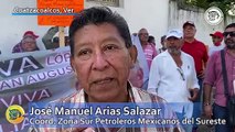 Petroleros piden ayuda a AMLO para ser reinstalados, acusan despido injustificado