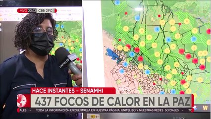 Download Video: Senamhi reporta 437 focos de calor en Los Yungas a causa de incendios en el norte paceño 