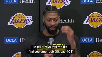 Lakers - Davis revient sur son sympathique échange avec Rodgers