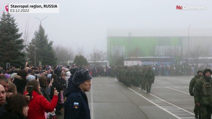 Download Video: Rusos movilizados parten a la guerra | Rusia muestra a militares listos para ir a Ucrania