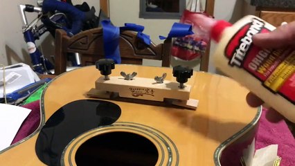 Blueridge Guitar Repair Part 2_ Bridge Repair, Set Up and Pick-up Installation