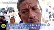 Balean instalaciones del sindicato de azucareros en Covarrubias