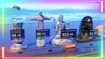 ◄ Tallest statue size comparison ► 3d animation