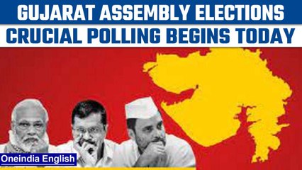 Download Video: Gujarat Assembly Elections 2022: First phase of crucial polling begins | Oneindia News *News