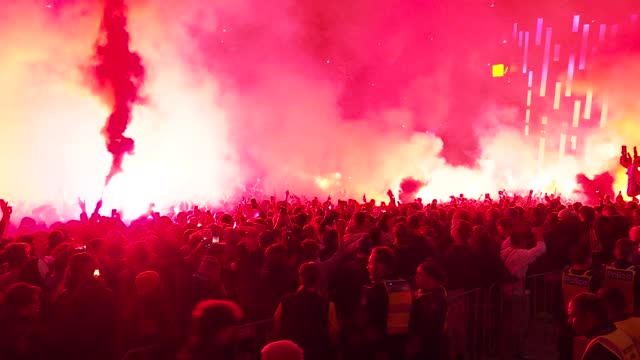 Australia 1-0 Denmark: Fed Square goes wild