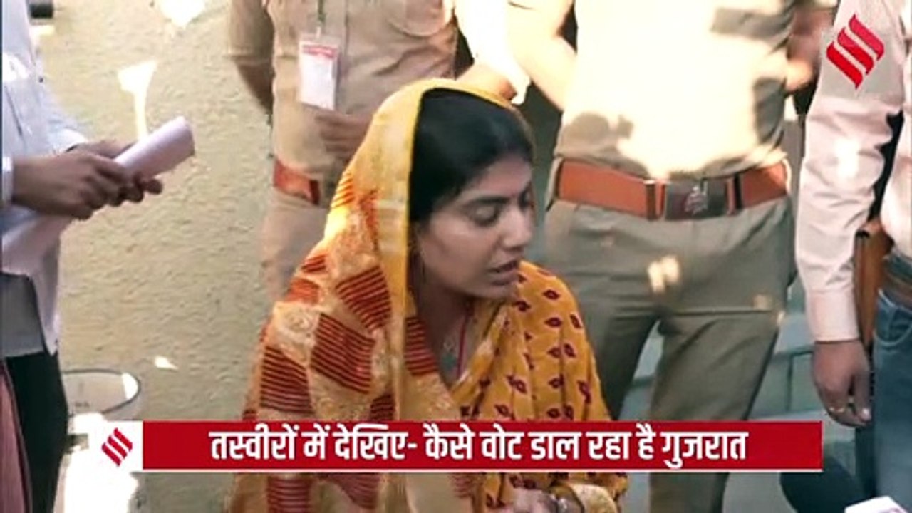 Gujarat Election 2022: गुजरात में पहले चरण का मतदान जारी, Rivaba Jadeja समेत दिग्गजों ने डाले वोट