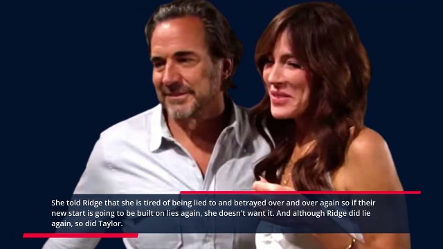 Bold and Beautiful Spoilers_ The Taylor, Ridge Loved Never Existed. Is She A Hyp