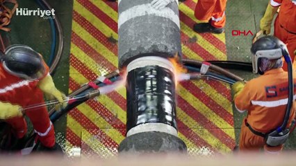 Karadeniz gazını dağıtacak 280 tonluk 'Peçenek' denize indirildi