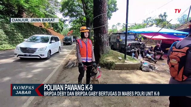 Mengenal Bripda Deby & Bripda Gaby Pawang Anjing Pelacak K-9