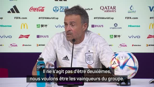 Espagne - Enrique : Nous voulons être les vainqueurs du groupe