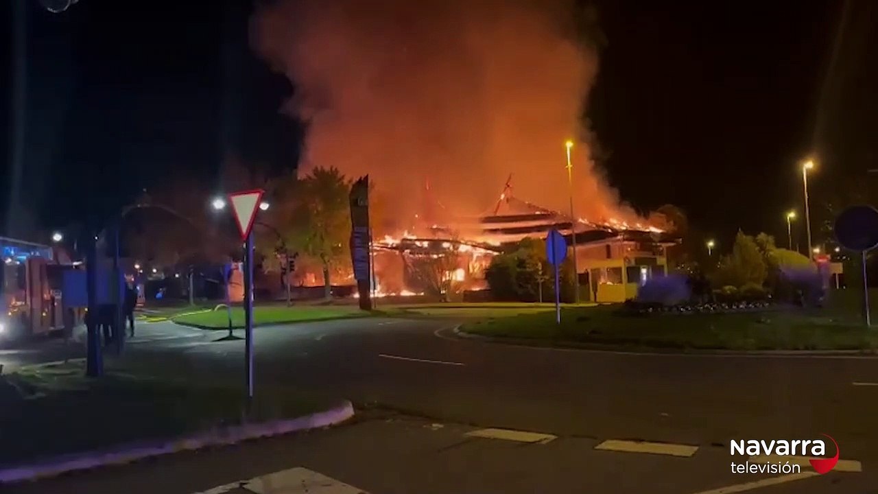 Incendio en el centro comercial